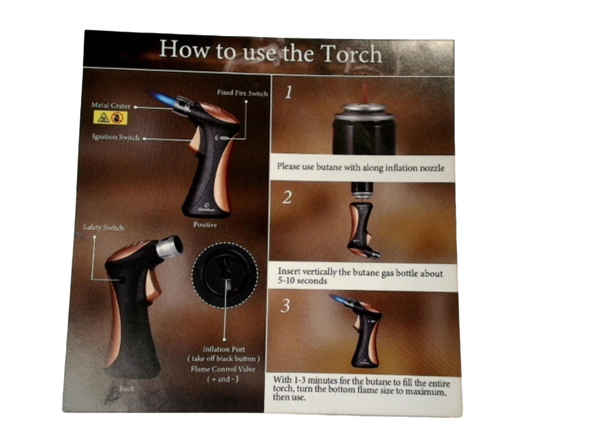 Whiskey Smoker Kit with Torch - Black Box - Brantford Surplus