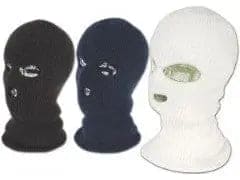 White 3 - Hole Balaclava Mask - Brantford Surplus