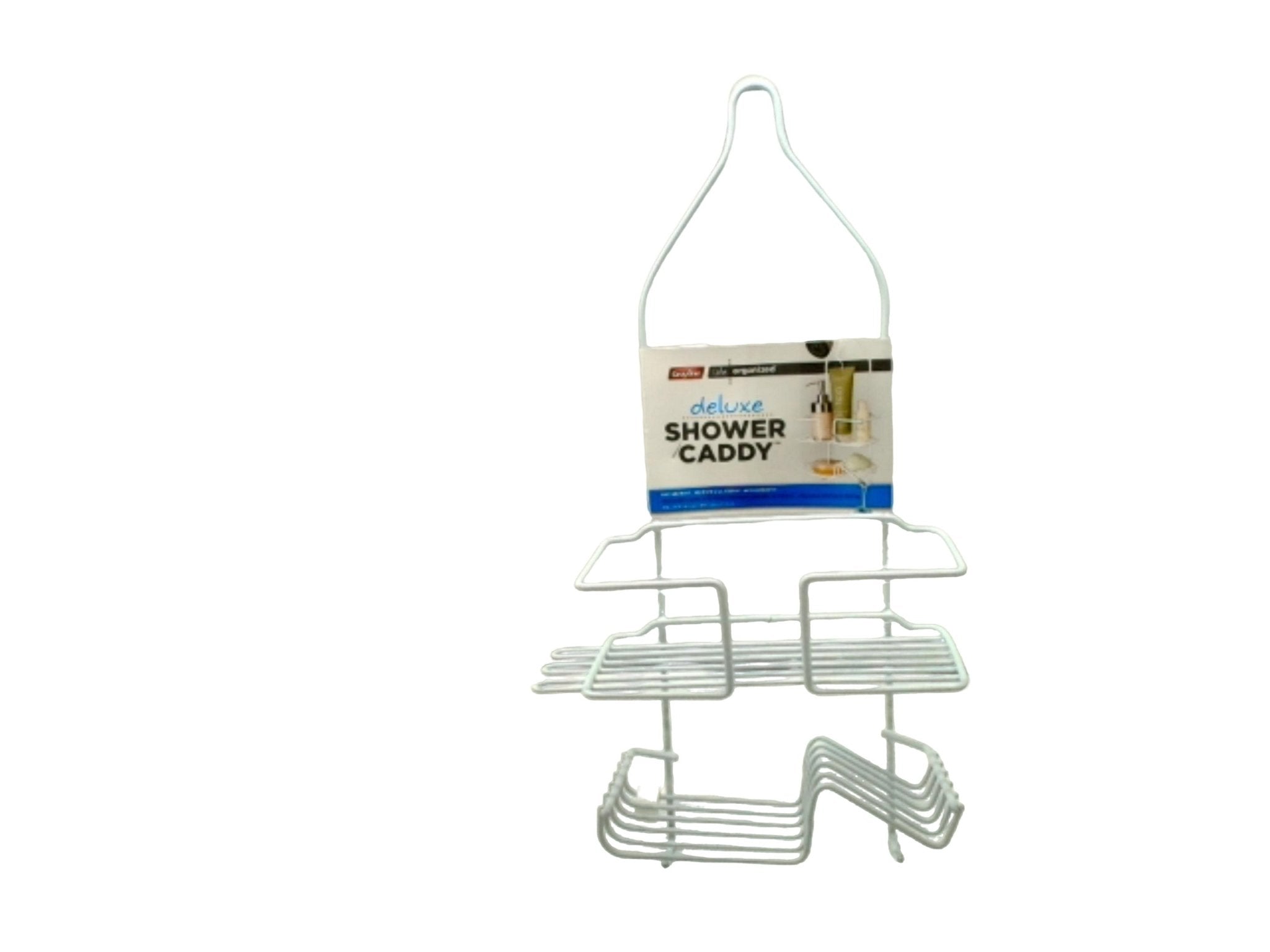 White Grayline Shower Caddy - Deluxe Bath Organizer - Brantford Surplus