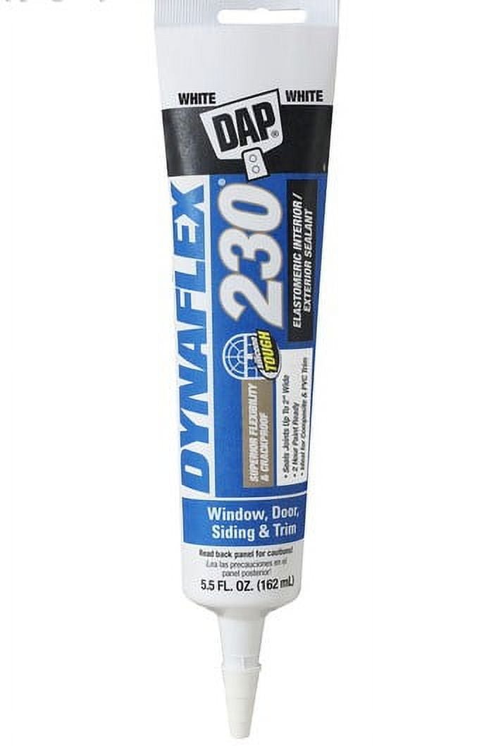 White Window Door Trim Sealant 162mL - DAP Dynaflex - Brantford Surplus