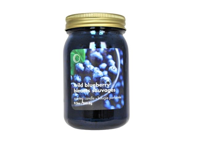 Wild Blueberry Mason Jar Candle - Electroplated, 9.2oz - Brantford Surplus