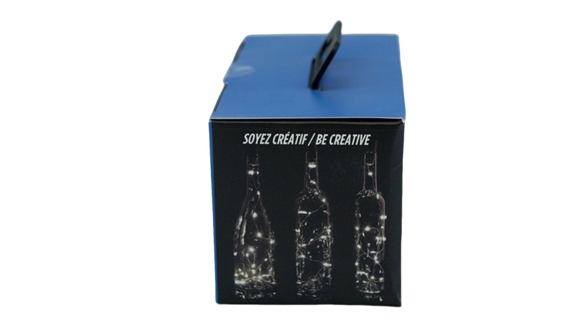 Wine Bottle LED String Lights 10 - Pack – Pure White Ason Decor - Brantford Surplus