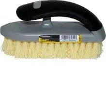 Wire brush Nylon 5x18 row rubber handle - Brantford Surplus