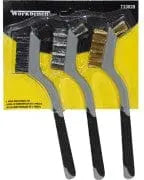 wire brush set 3 pc soft grip Toolway Industries