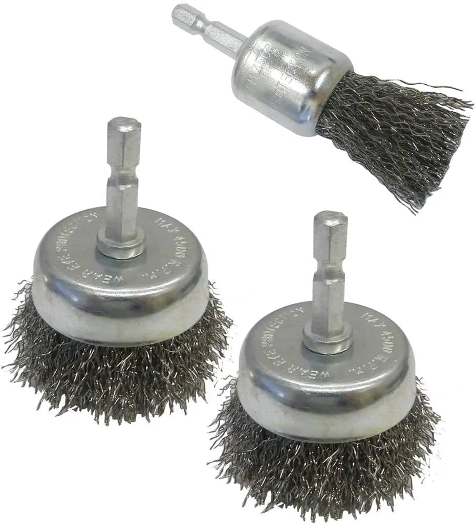 Wire cup brush set 3 pc - Brantford Surplus