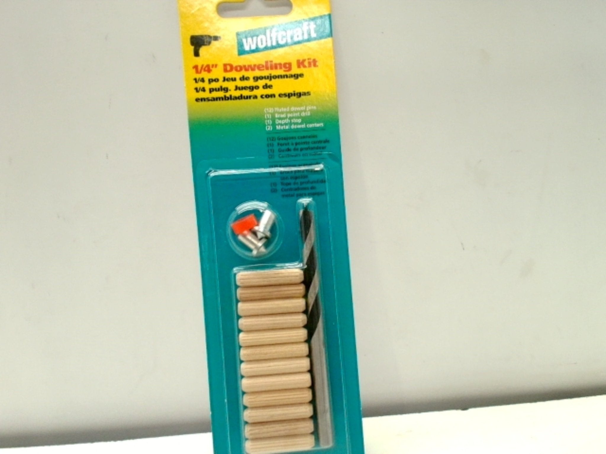 Wolfcraft 1/4" Doweling Kit with Brad Point Bit - Brantford Surplus