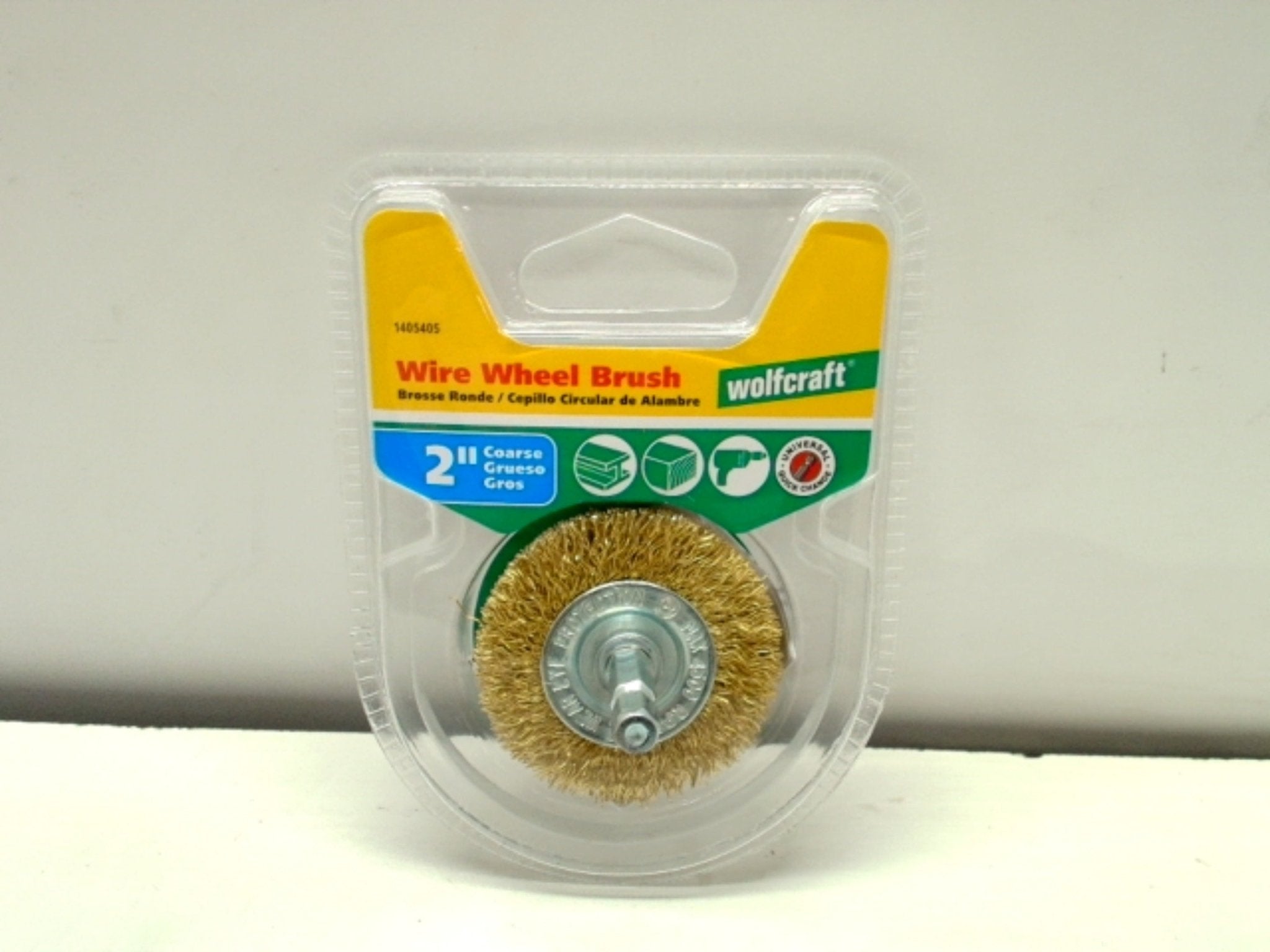 Wolfcraft Brass Wire Wheel Brush - Fine Detailing Tool - Brantford Surplus