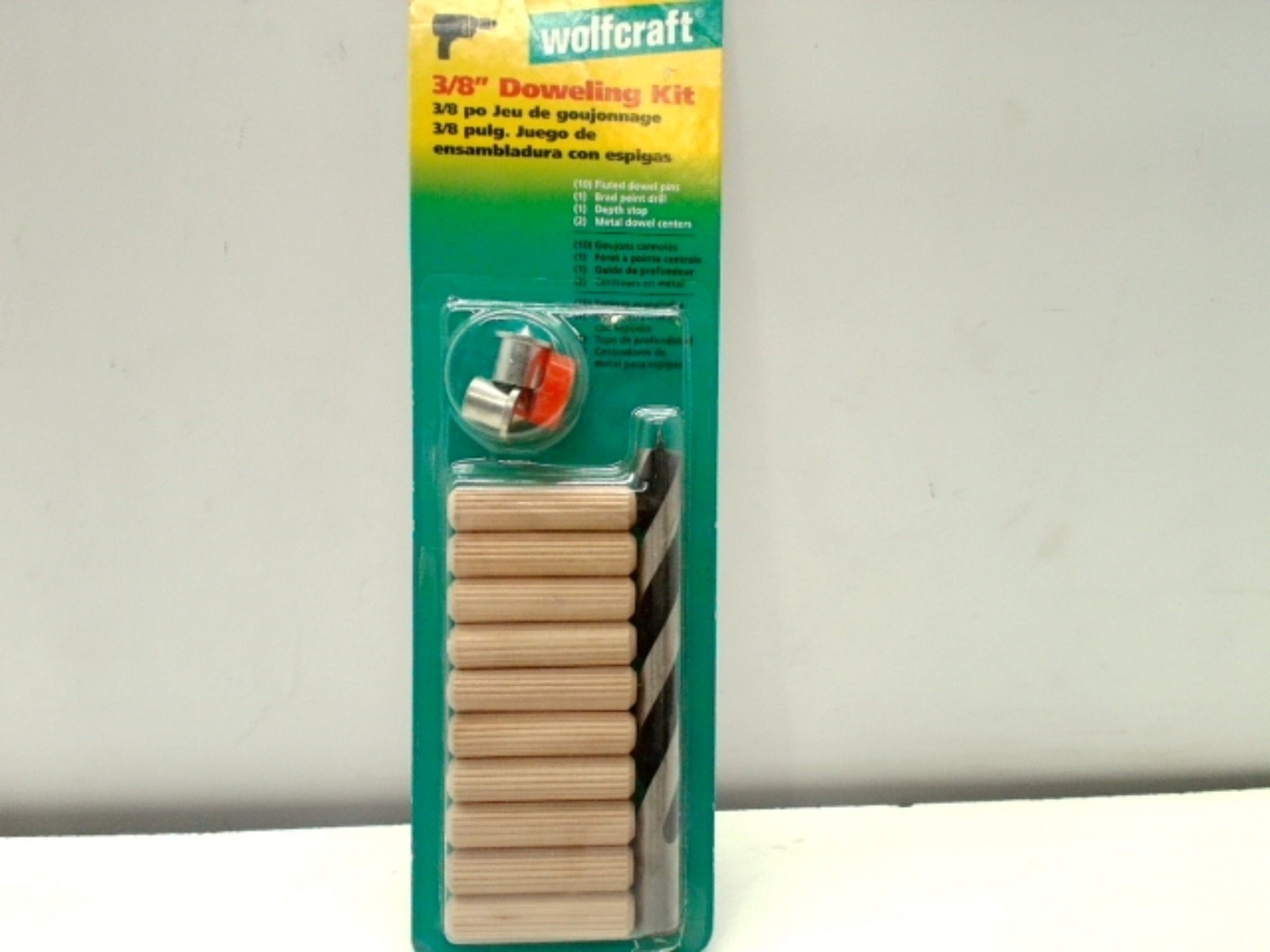 Wolfcraft Doweling Kit 3/8" with Brad Point Drill Bit - Brantford Surplus