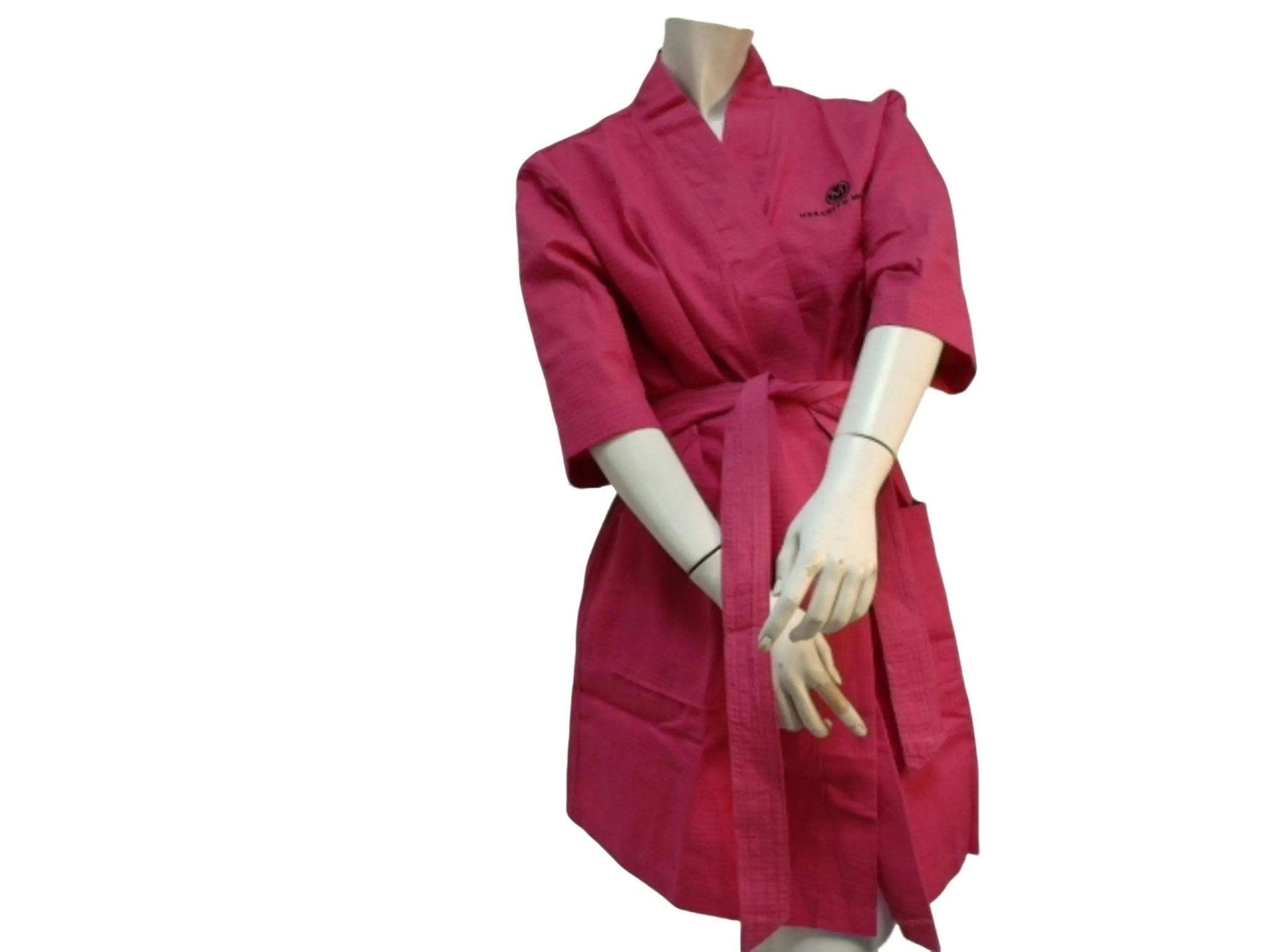 Women's Robe Pink Meredith Marks 100% Cotton - Brantford Surplus