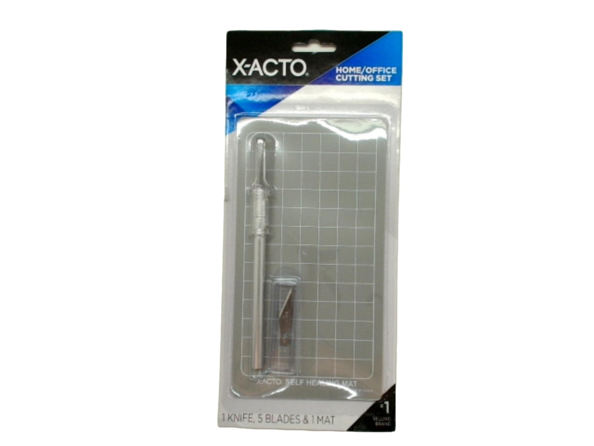 X - Acto Knife Set: 1 Knife, 5 Blades, 1 Mat - Brantford Surplus