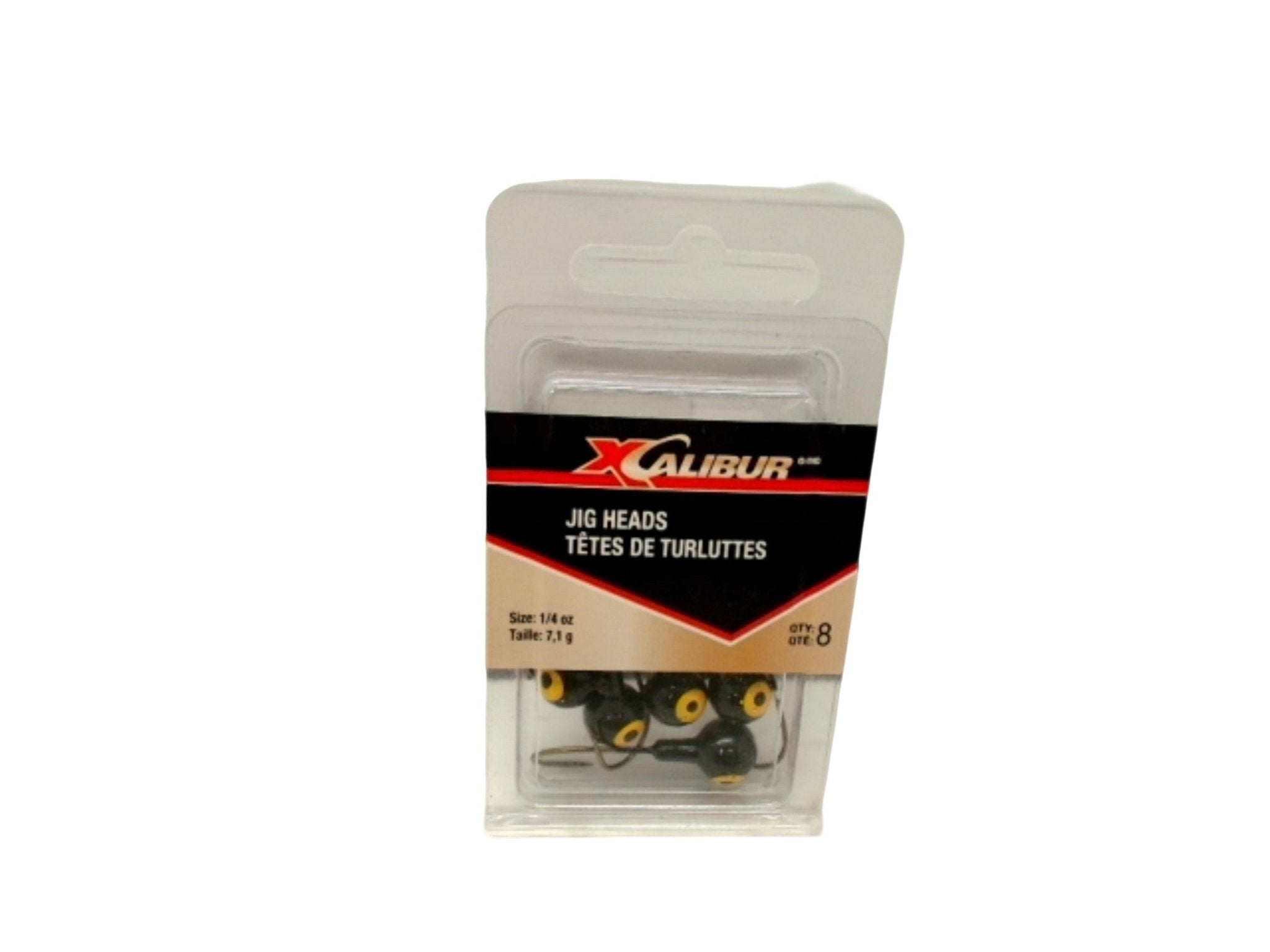 Xcalibur Fishing Jig Heads 1/4oz 8 Pack - Brantford Surplus