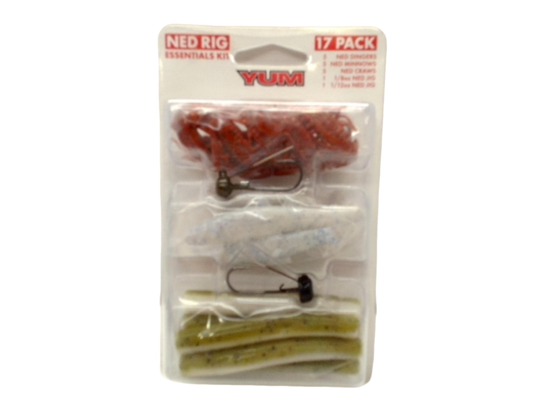Yum Ned Rig Essentials Kit - 17 Pack Fishing Lures - Brantford Surplus