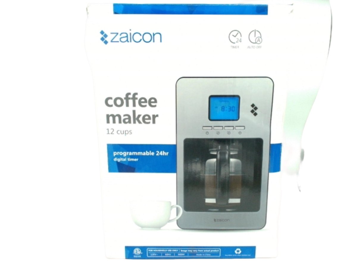 Zaicon 12 - Cup Programmable Coffee Maker with Digital Timer - Brantford Surplus