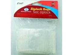 ZIPLOCK BAGS 2in x 2in 100 PCS PER BAG ( Alternative ) - Brantford Surplus