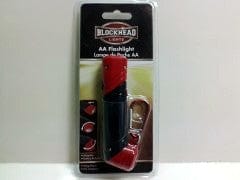 Flashlight with biner blockhead swivel joint and magnetic base