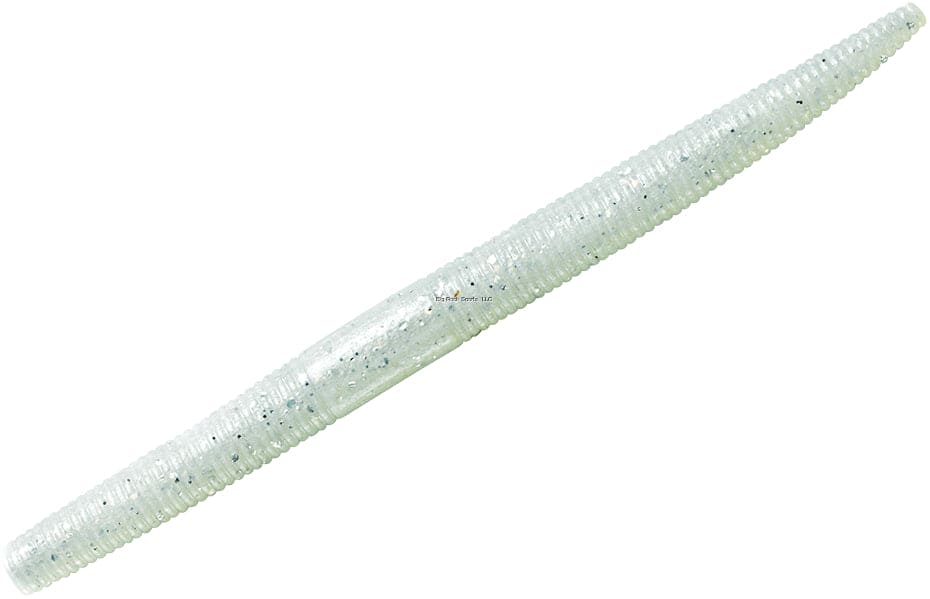 Yum YDG481 Dinger Soft Plastic Worm 4"" Pearl Silver  - Brantford Surplus