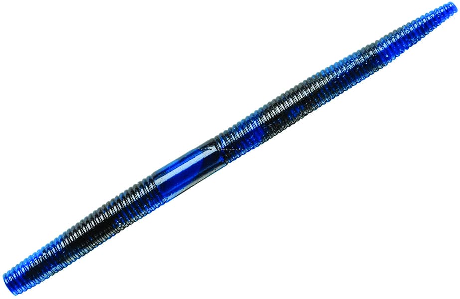 Yum YDG578 Dinger Soft Plastic Worm 5"" Black/Blue Swirl - Brantford Surplus