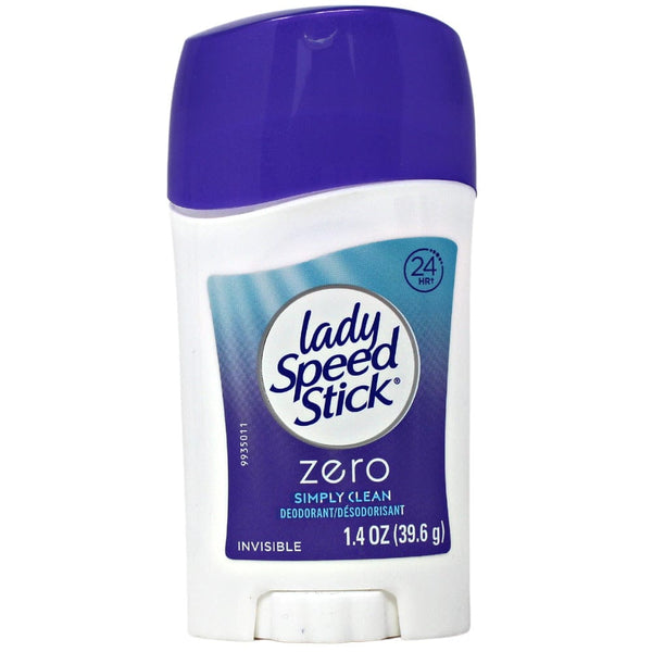 LADY SPEED STICK 39.6G ANTI-PERSPIRANT ZERO SIMPLY CLEAN (B)/12