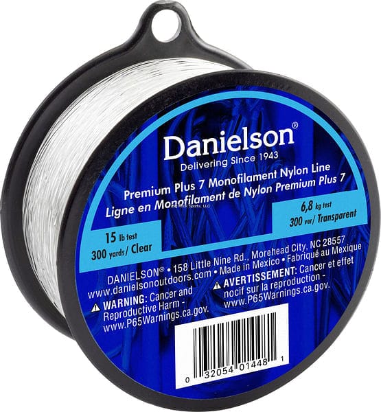 Danielson 418C-15 Plus 7 Mono Nylon Line Clear 15 Lb