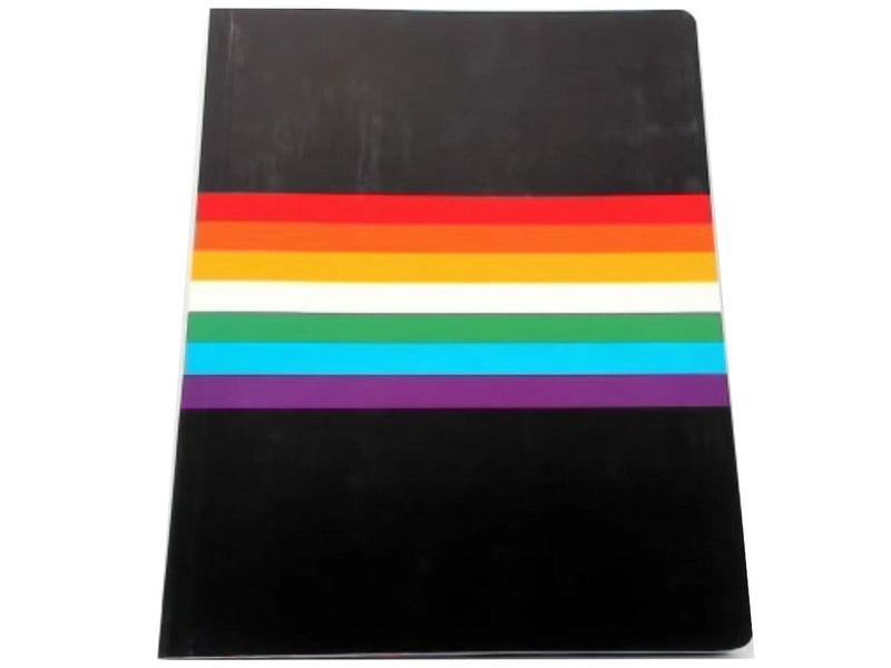 Journal Rainbow Black 7.5" X 9.5" 96 Sheets Gartner