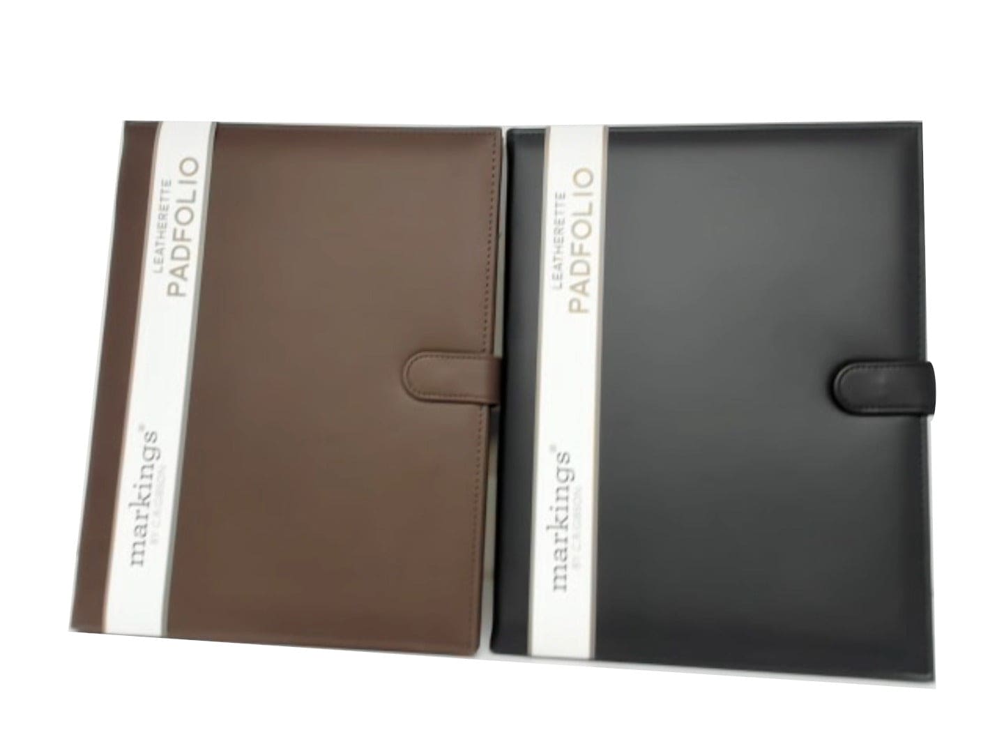 Leatherette Padfolio 9.5" X 12.25" Black Or Brown Markings - Brantford Surplus