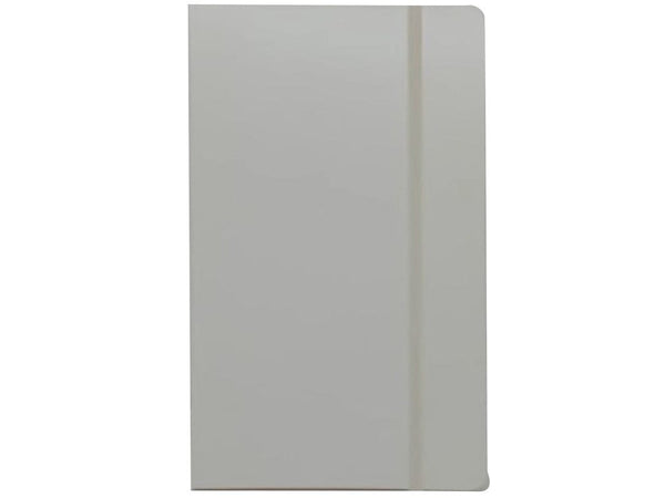 Notebook White 5" x 8.25" Elastic Close