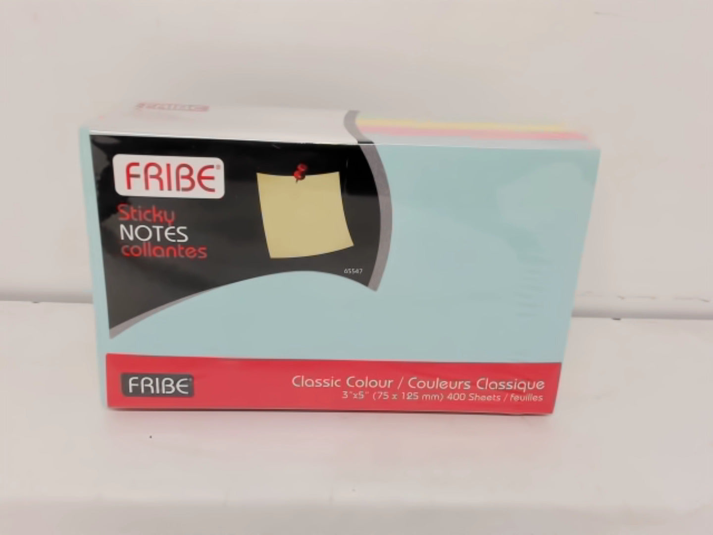 Sticky Notes 3"x5" Classic Colour 400 Sheets Fribe - Brantford Surplus