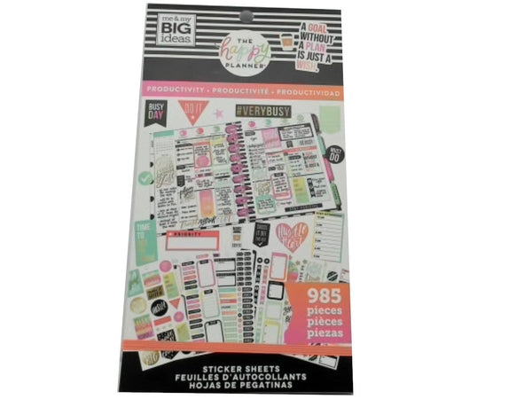 Sticker Sheets Productivity 985pcs. The Happy Planner
