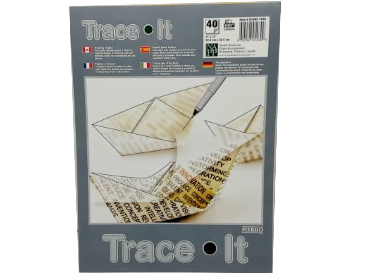 Tracing Paper 9"x12" 40 Sheets Trace It - Brantford Surplus