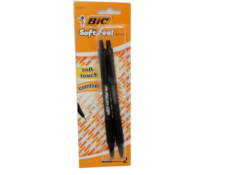 Wholesale PEN,2pk SOFT FEEL ASSTD BIC