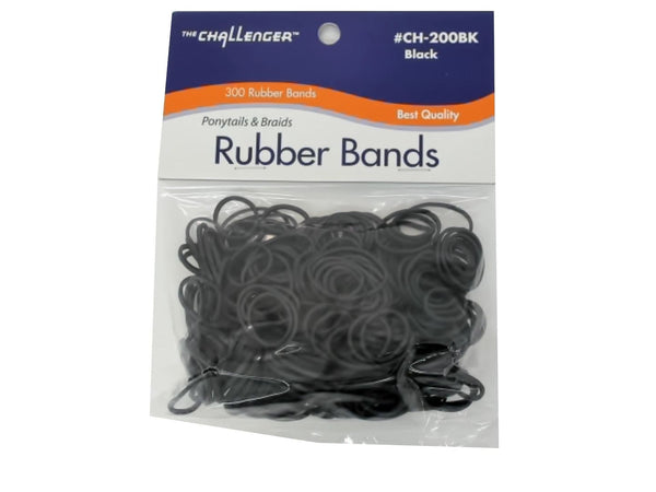 Rubber Bands 300pk Black