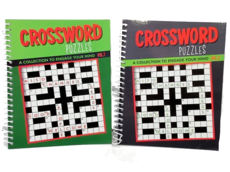 Crossword Puzzles Book Spiral Assorted
