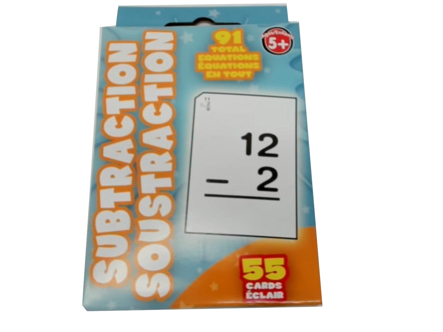 Flash Cards 55 Cards Subtraction - Brantford Surplus