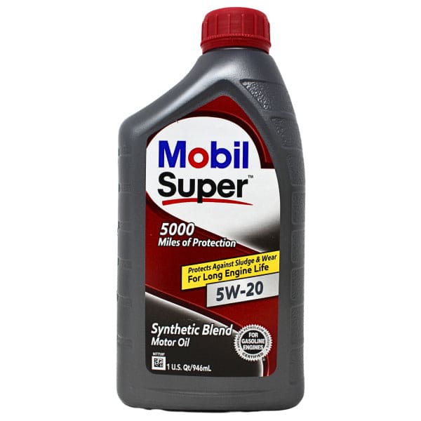 MOBIL 5000 SUPER 5W-20 1 quart 946ml - Brantford Surplus