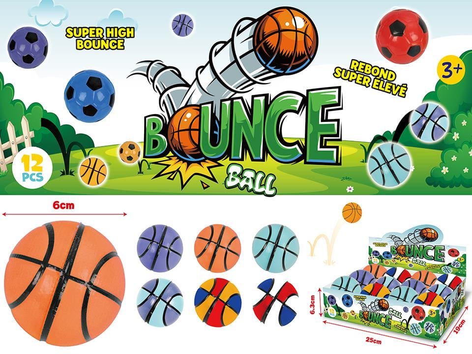 High Bouncing Basket Ball, 6 Asst. Colours, - Brantford Surplus