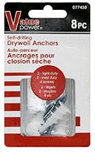 Drywall Anchor & Screws 8pcs