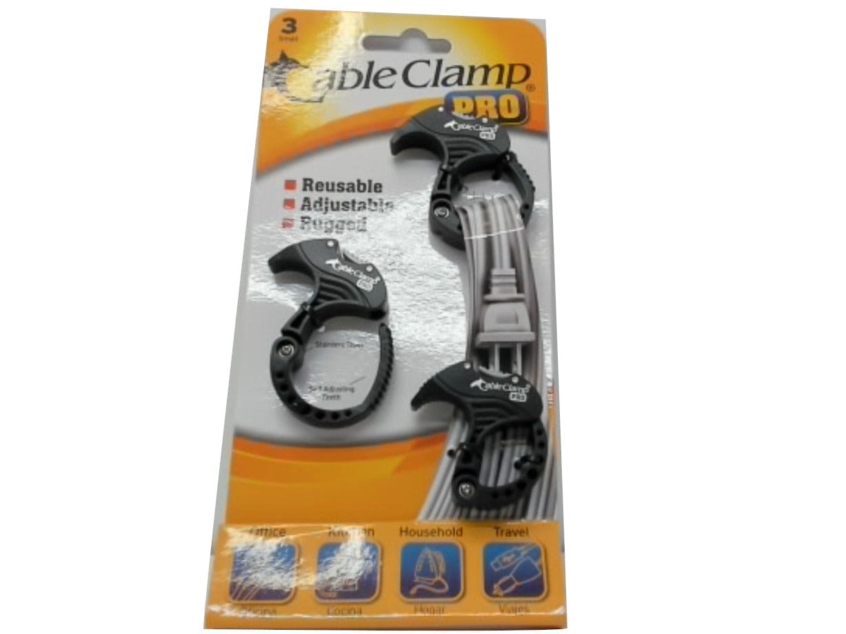 Cable Organizers 3pk. Black Cable Clamp Pro - Brantford Surplus