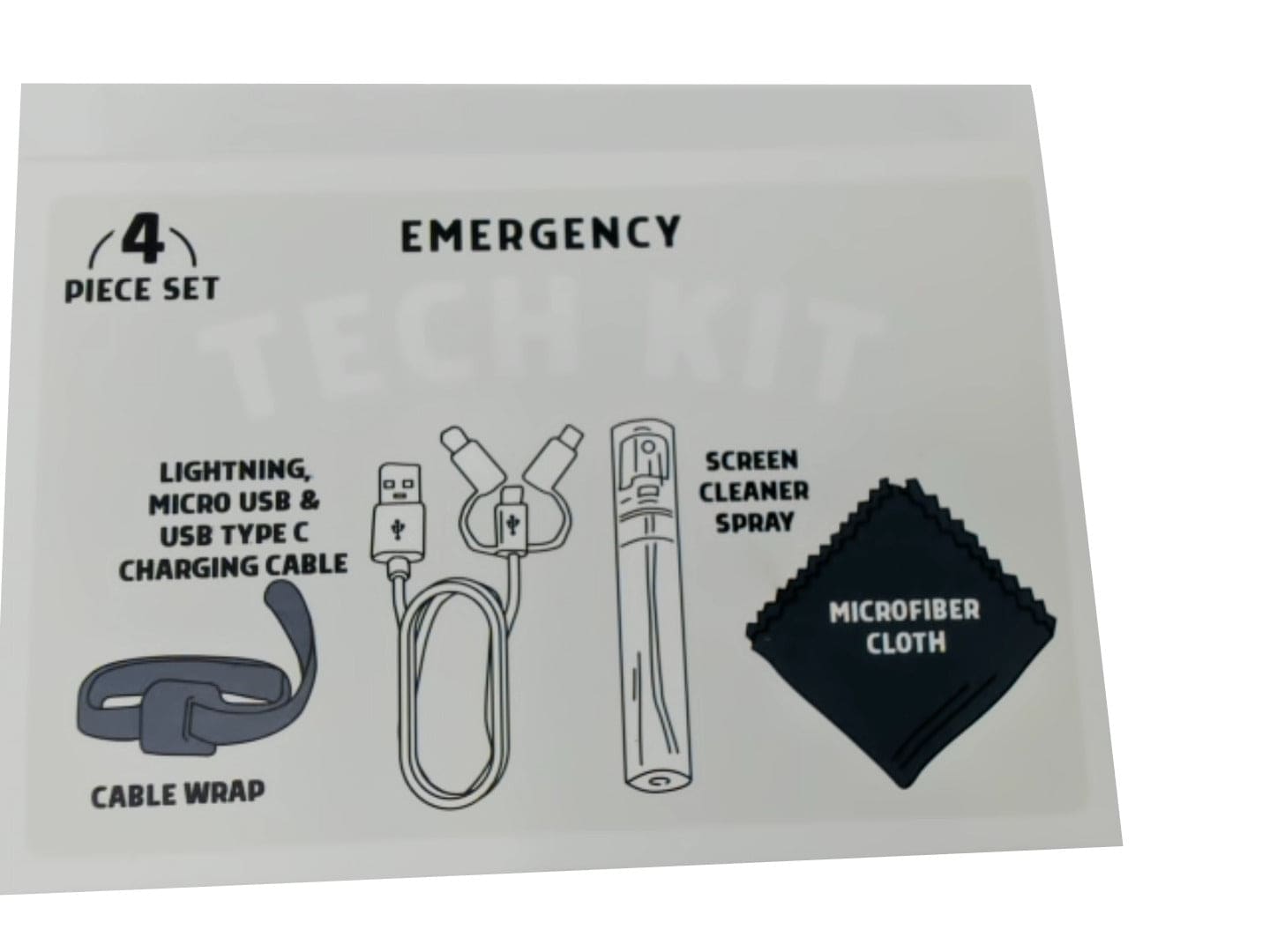 Emergency Tech Kit Charging Cables Etc. - Brantford Surplus