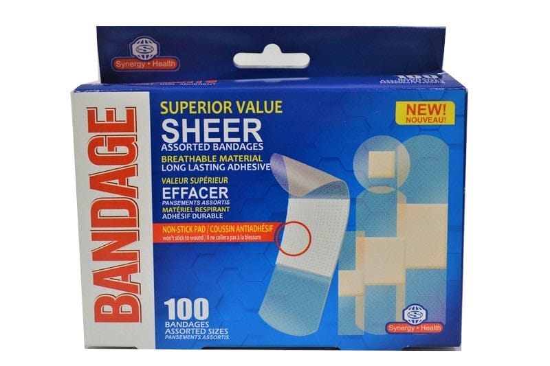 BANDAGES 100/PK ASST'D SIZES - Brantford Surplus