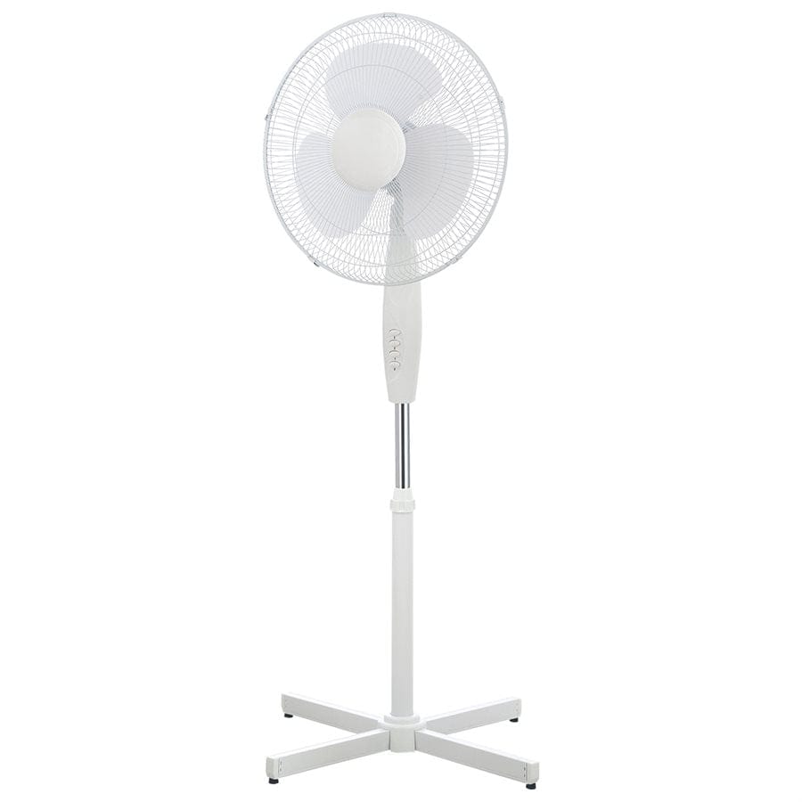 Oscillating Pedestal Fan 3-Speed Adjust Height 16in - Brantford Surplus