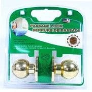 passage lock polished brass