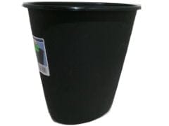 Wastebasket 1.5 Gallon Oval Black - Brantford Surplus