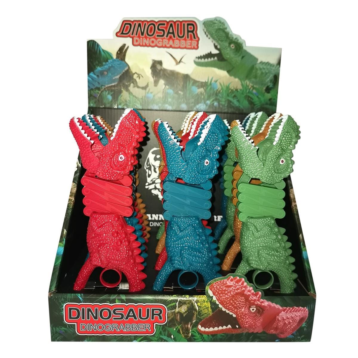 Dinosaur Grabber, 4 Asst. Colours - Brantford Surplus