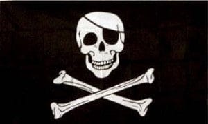 Flag 36"x60"-Jolly Roger (Pirate)