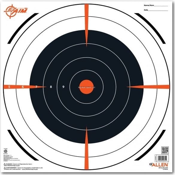 Paper Target 12" EZ Aim Bullseye 13Pk Allen - Brantford Surplus