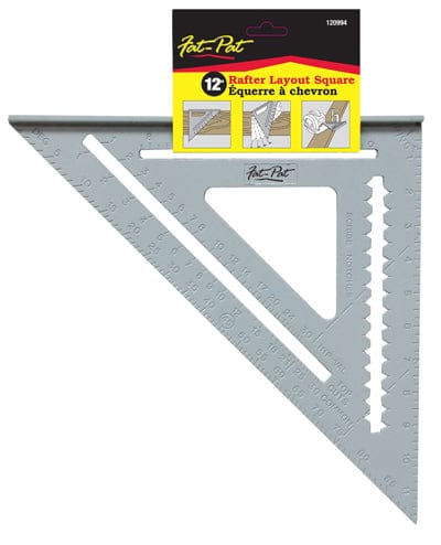 Square 12 inch rafter angle