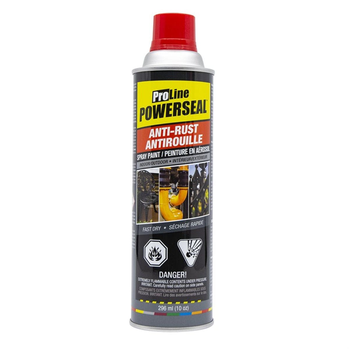 ProLine Powerseal Anti-Rust - Gloss Red Spray Paint - Brantford Surplus