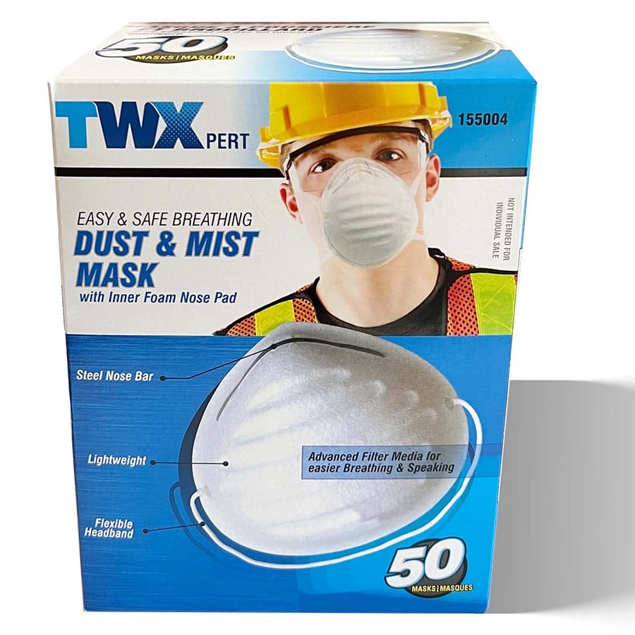 50 PC Dust Mask Disposable - Brantford Surplus