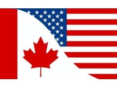Flag Canada/USA friendship 3x5 foot flag