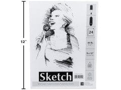 Sketch pad 9x12 inch 24 sheet 45lb
